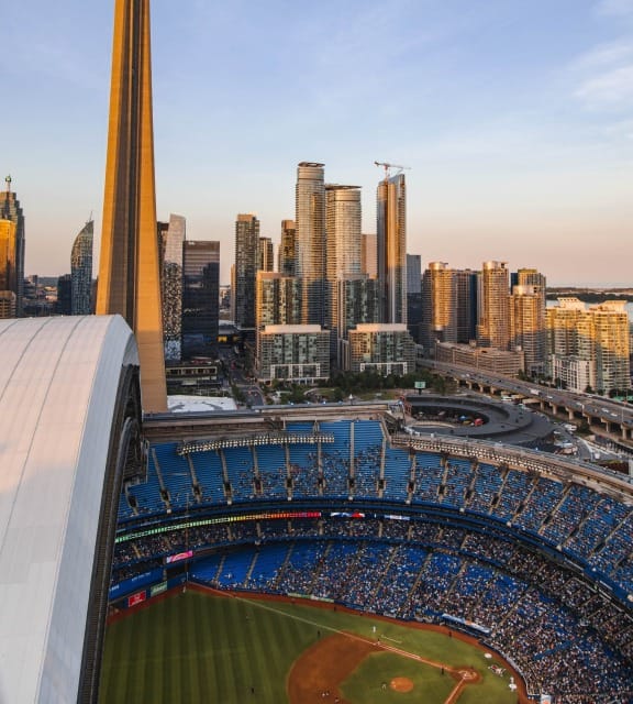 Baseball game in Toronto